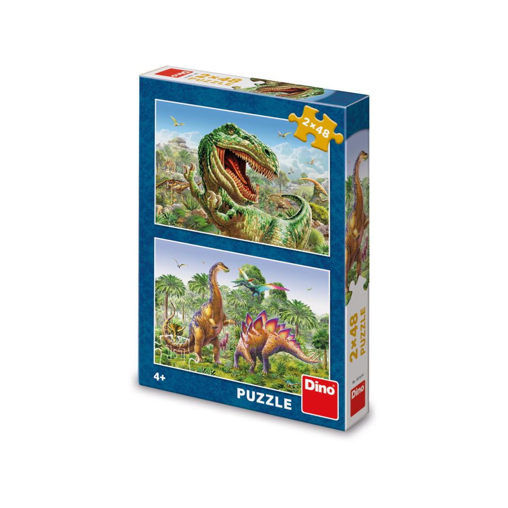 E-shop Dino SÚBOJ DINOSAUROV 2x48 Puzzle