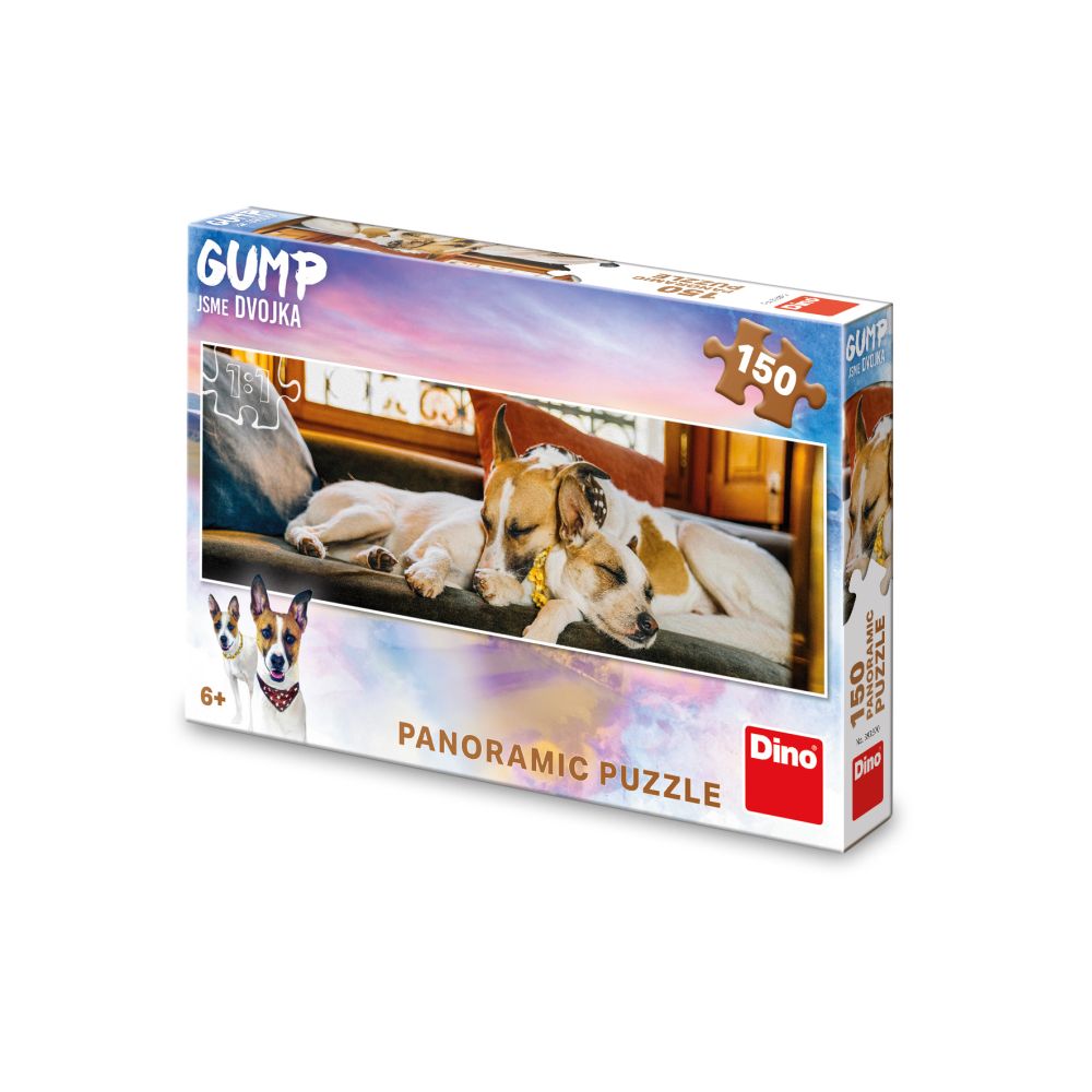 E-shop Dino GUMP SME DVOJKA NA GAUČI 150 panoramic Puzzle