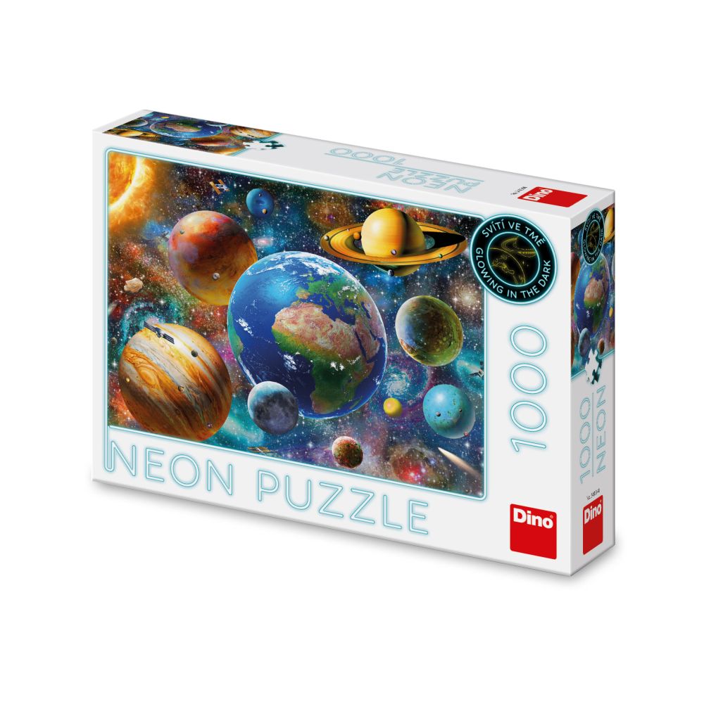 E-shop Dino PLANÉTY 1000 neón Puzzle