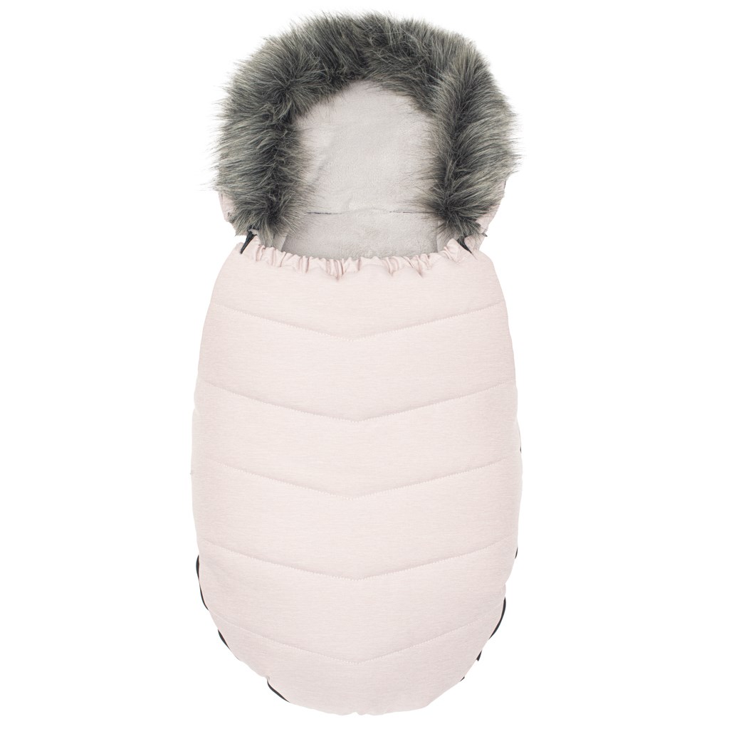 E-shop Detsky fusak NEW BABY s kožušinou dusty pink - 53966