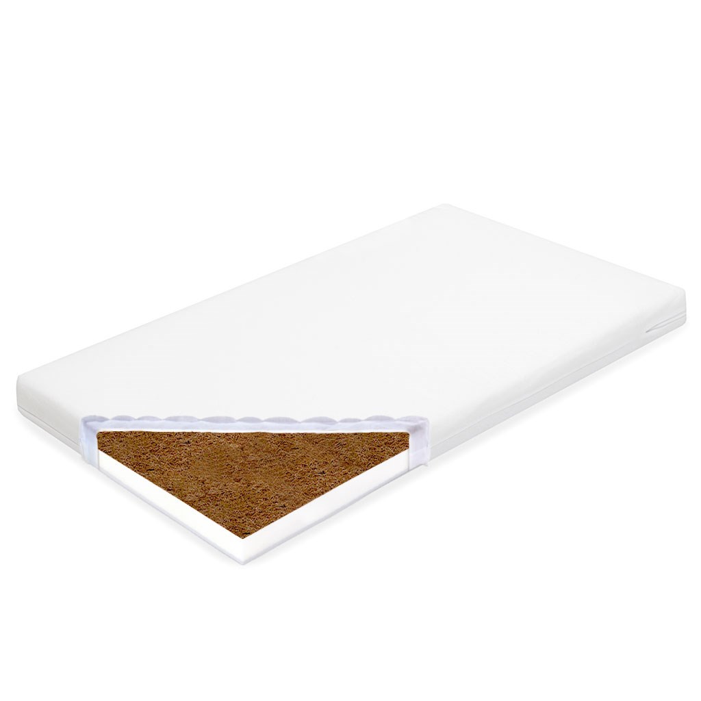 E-shop Detský matrac New Baby STANDARD 120x60x7 cm kokos-molitan biely - 53011
