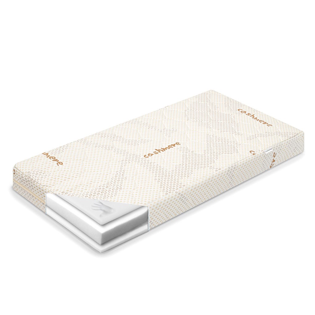 E-shop Detský matrac New Baby CLASSY 120x60x12 cm Visco-molitan-HR pena Cashmere - 53066