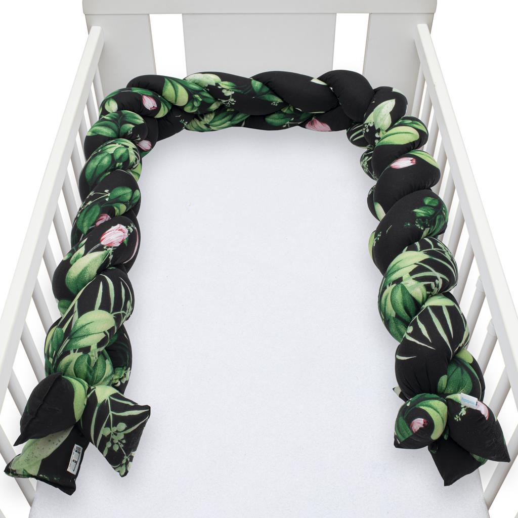 E-shop Ochranný mantinel do postieľky vrkoč New Baby Pivonky - 54314