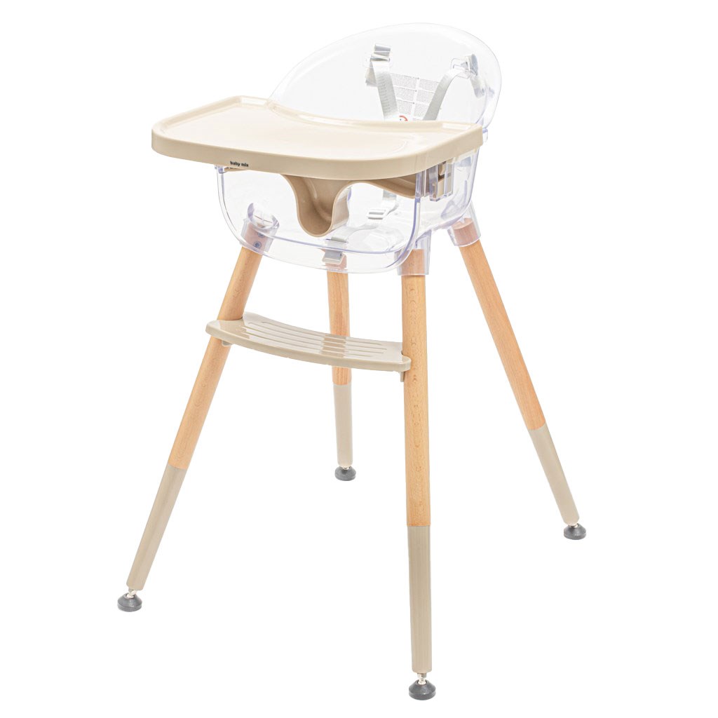E-shop Jedálenská stolička Baby Mix Ingrid wooden beige - 52923