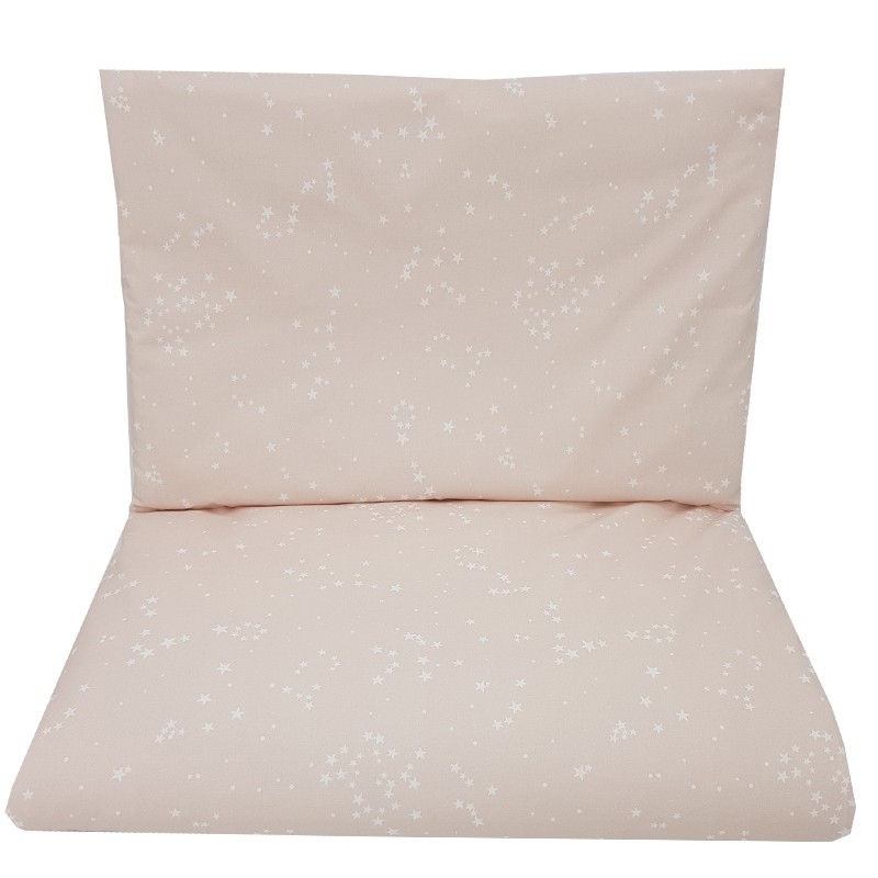 EKO Sada do postieľka bavlnená potlačená 120x90 cm KPO-07-2-ROSE-PINK-STARSTAR