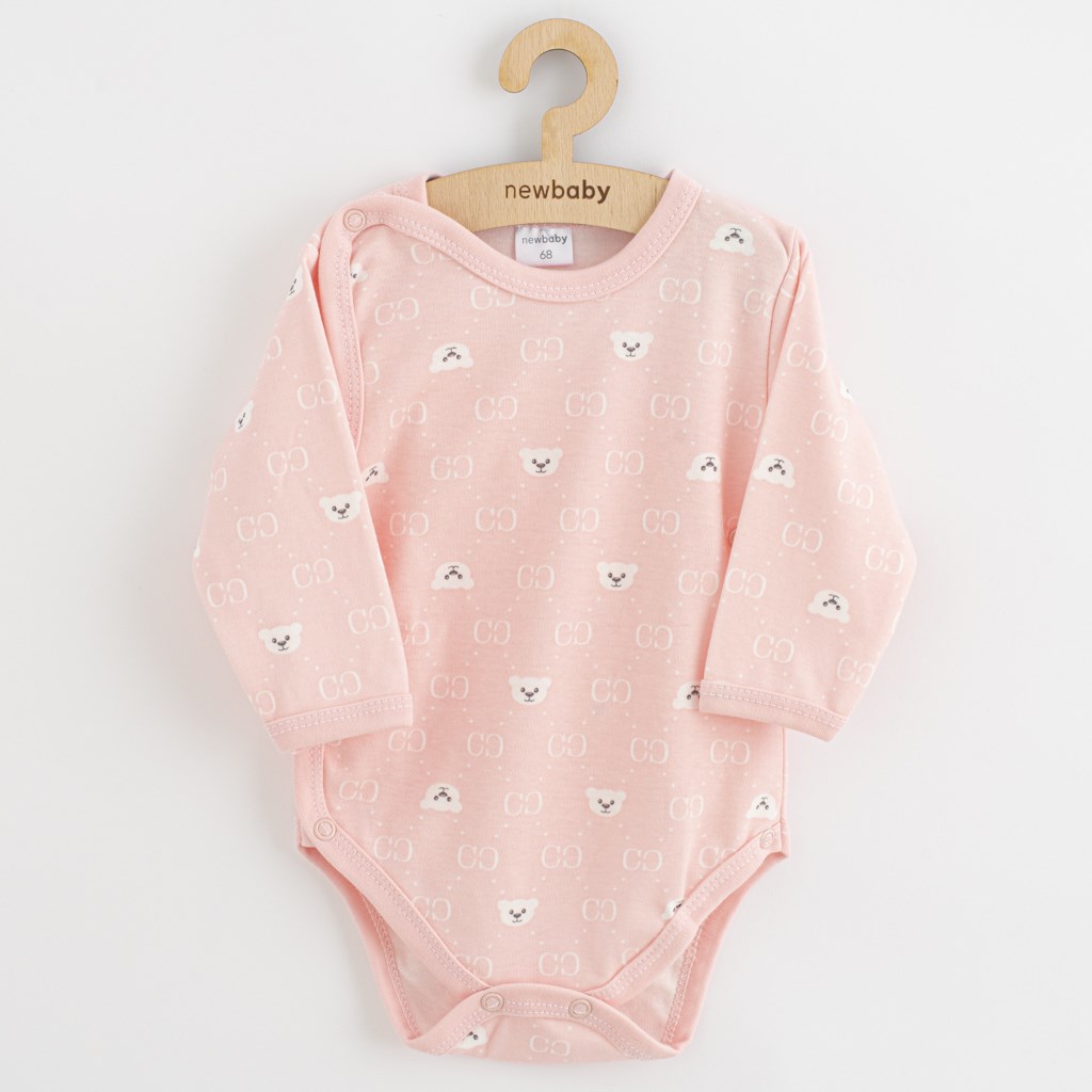 E-shop Dojčenské body celorozopínacie New Baby Classic II medvedík biely, 62 (3-6m) - 54461