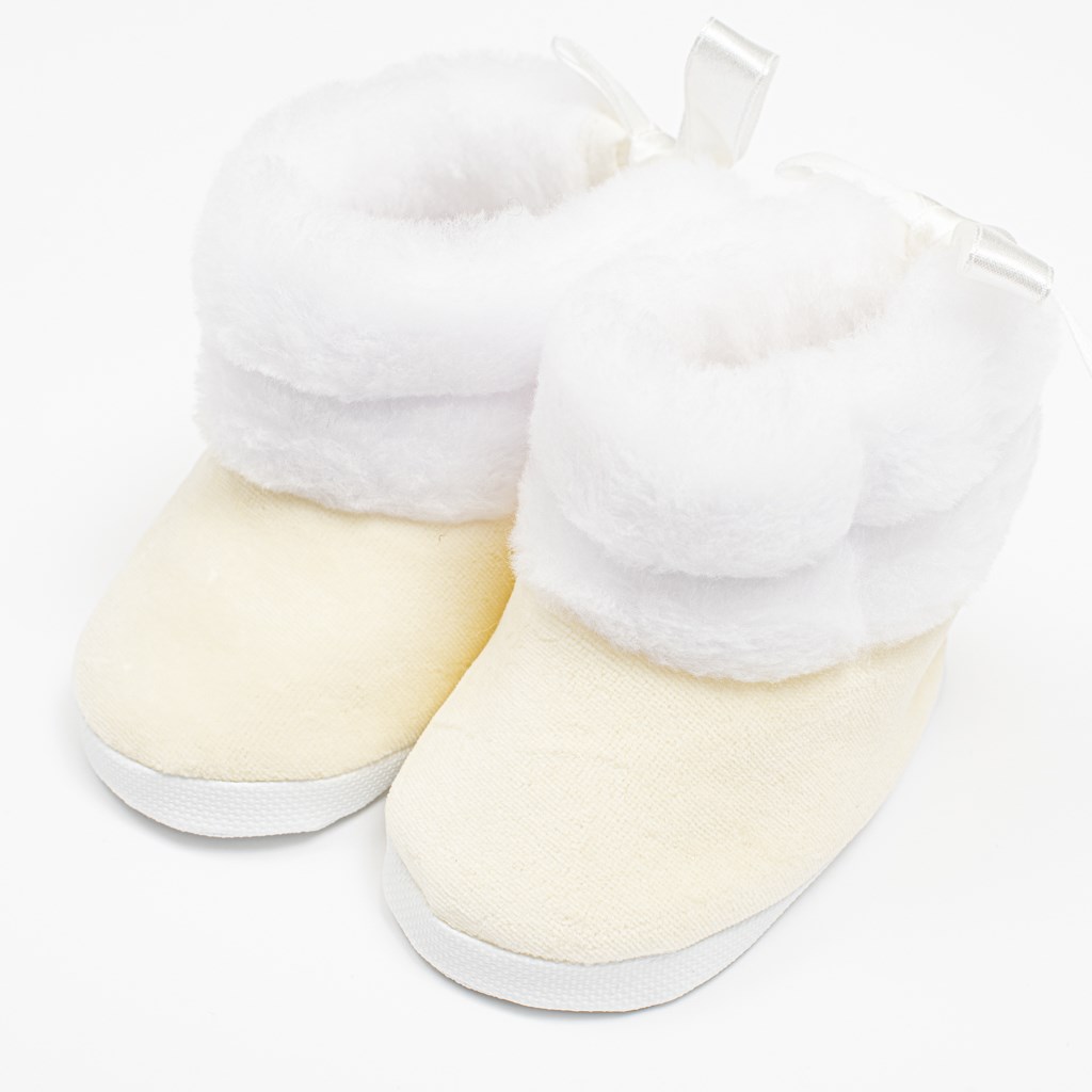 E-shop Dojčenské zimné kozačky New Baby béžové 3-6 m, 3- 6 m - 54536