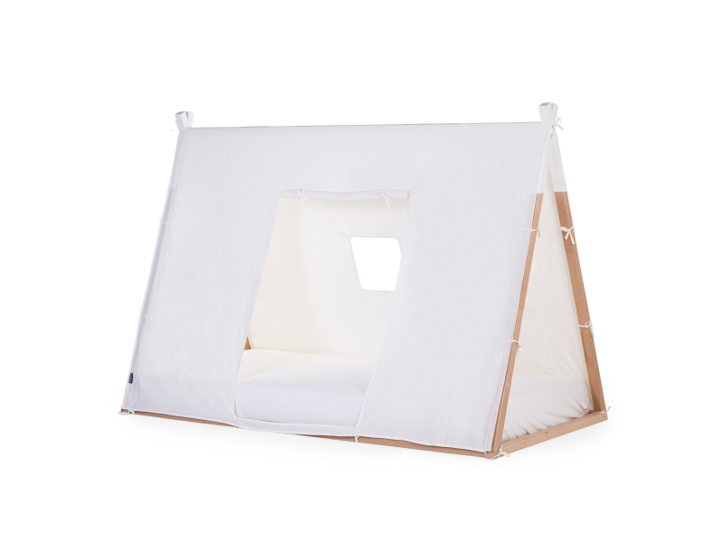 E-shop CHILDHOME Textilný poťah Tipi White na rám postele stan 70x140cm