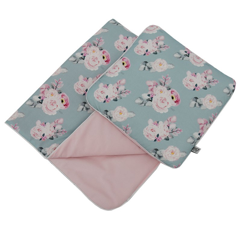 E-shop EKO Sada do kočíka s VELVET KW-14-MINT-GARDEN