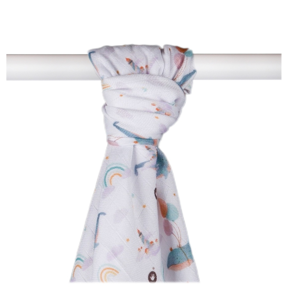 E-shop XKKO BMB Bambusová osuška Digi - Sky Whale, 90x100