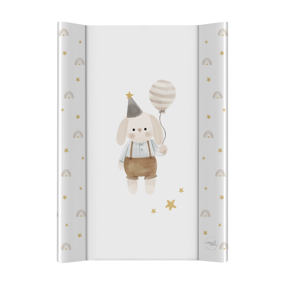 E-shop CEBA BABY Podložka prebaľovacia 2-hranná s pevnou doskou (50x70) Ultra Light Birthday Bunny