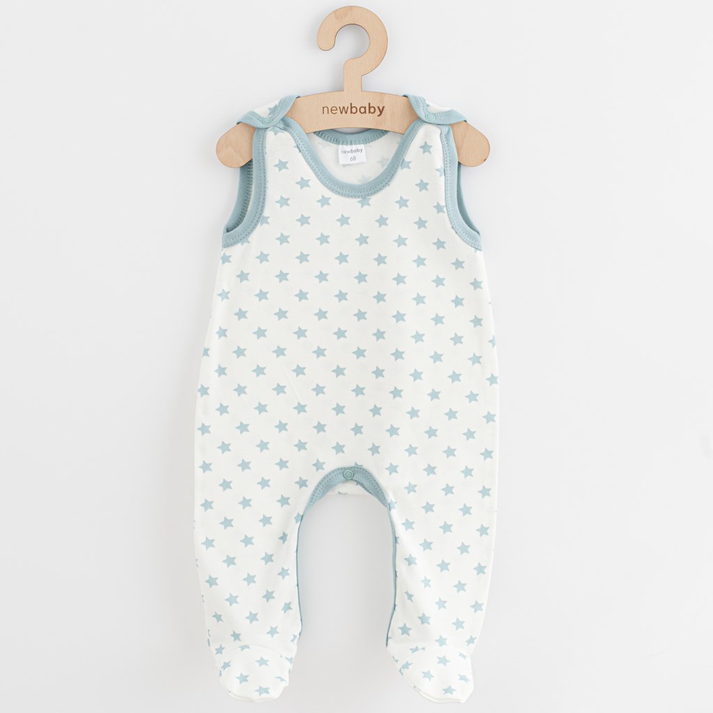 E-shop Dojčenské dupačky New Baby Classic II hviezdy mätové, 80 (9-12m) - 54181