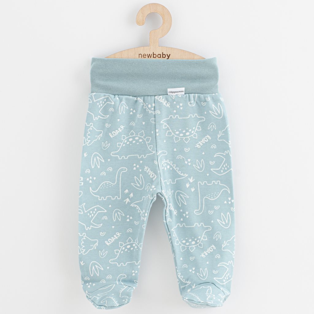 E-shop Dojčenské polodupačky New Baby Classic II dino mätové, 68 (4-6m) - 54253