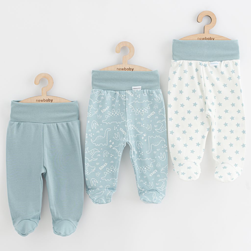 E-shop Dojčenské polodupačky New Baby Classic II Uni 3ks mätová, 68 (4-6m) - 54283
