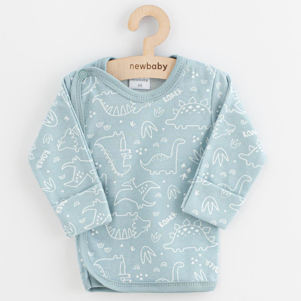 E-shop Dojčenská košieľka New Baby Classic II dino mätový, 62 (3-6m) - 54348