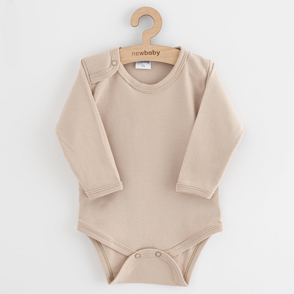E-shop Dojčenské body New Baby Classic II svetlo béžové, 80 (9-12m) - 54382