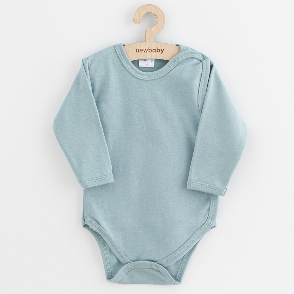 E-shop Dojčenské body celorozopínacie New Baby Classic II tmavo mätové, 62 (3-6m) - 54465