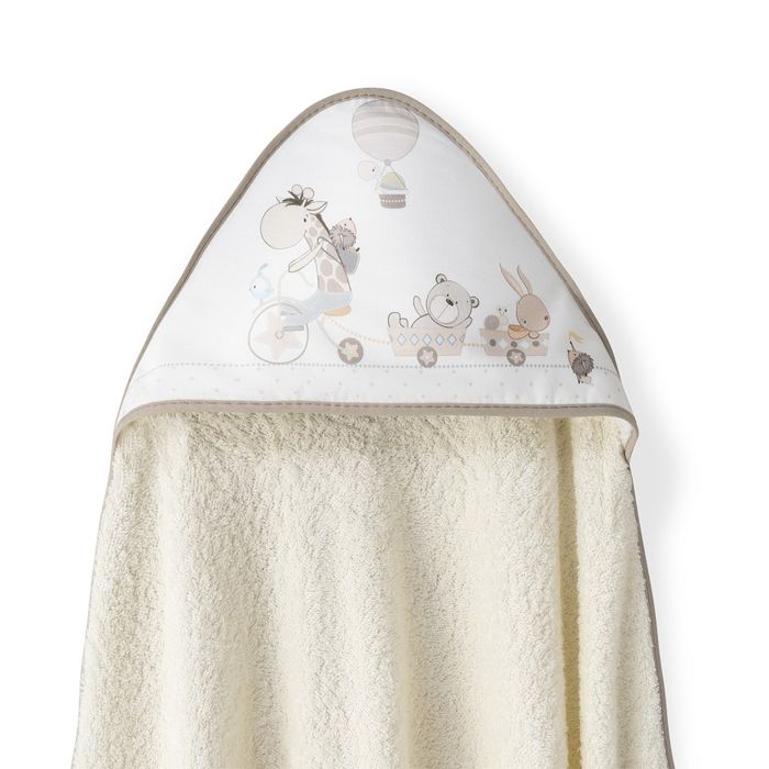 E-shop INTERBABY | OSUŠKA froté ZVIERATKÁ - krémová