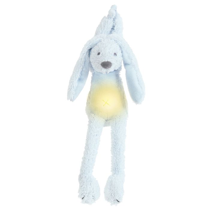 E-shop Happy Horse | hudobný Králiček Richie so svietielkom - modrý veľkosť: 34 cm