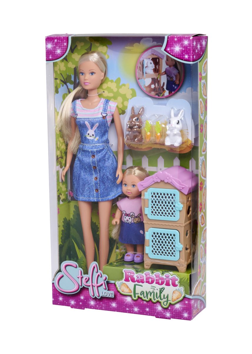 E-shop Simba Bábika Steffi a Evička Rabbit Family