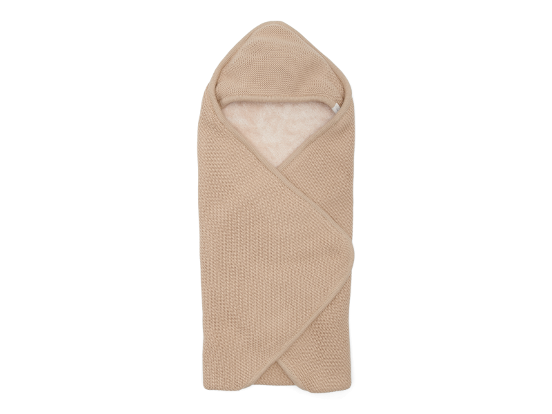 E-shop Little Dutch Deka zavinovacia pletená Beige