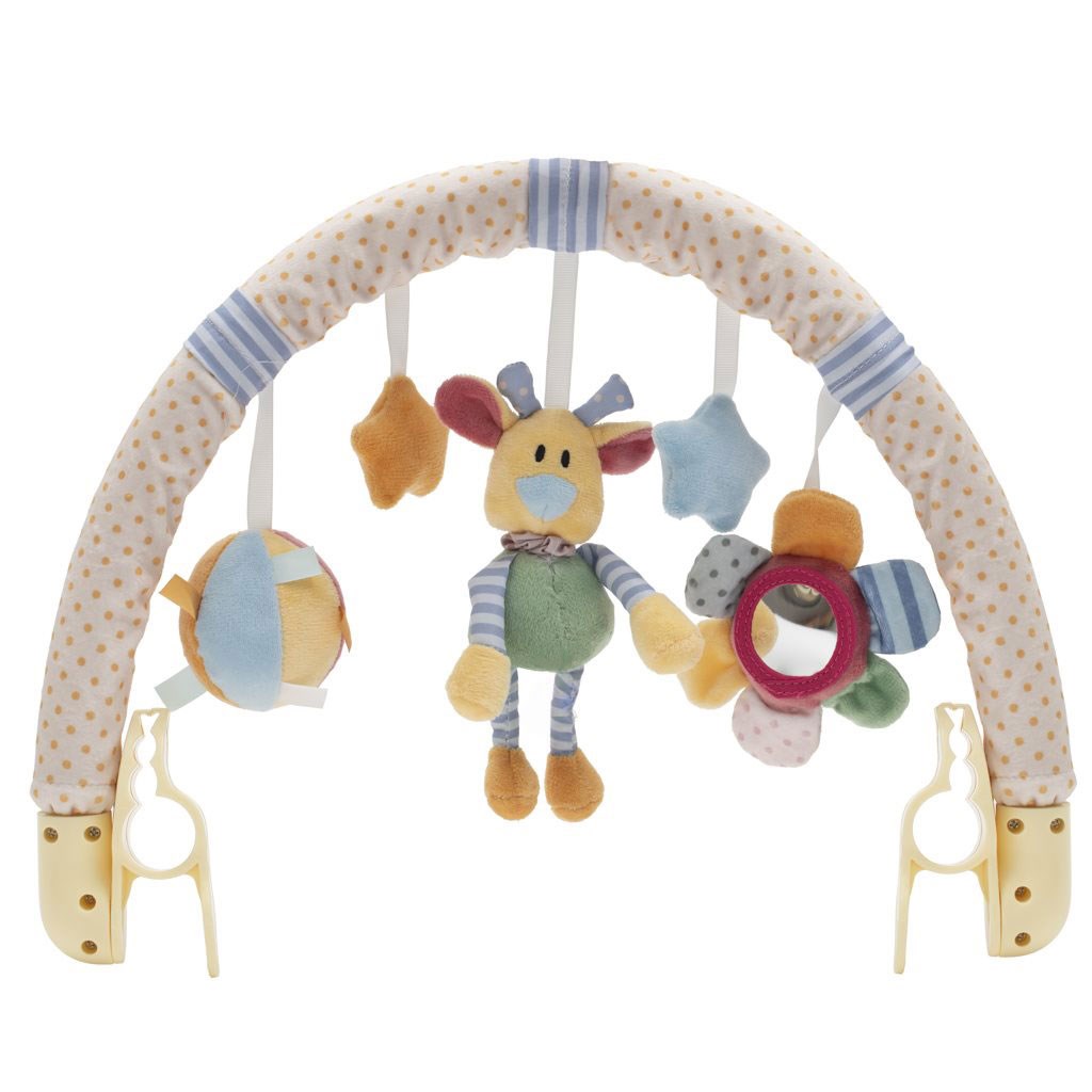 E-shop Hračka do kočíka Baby Mix květiny, medvídka a hvězdiček - 53589
