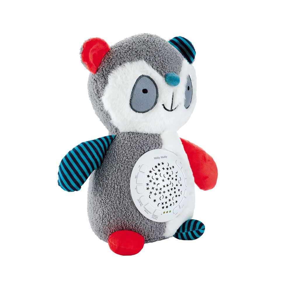 E-shop Plyšový zaspávačik panda s projektorom Milly Mally - 55253