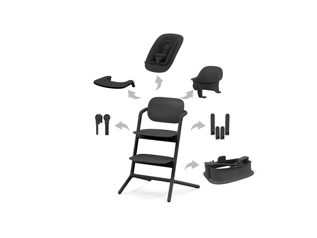 E-shop Cybex stolička Lemo 5v1 farba:stunning black