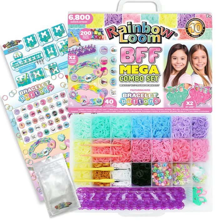 E-shop Rainbow Loom BFF Mega Combo Set - výrobky a náramky z gumiček