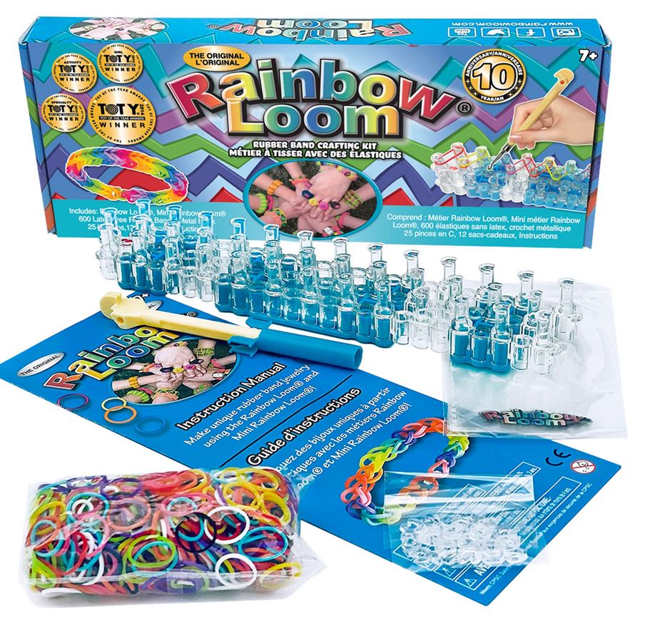 E-shop Rainbow Loom Original-Starter-Set -kovový háčik - výrobky a náramky z gumičiek