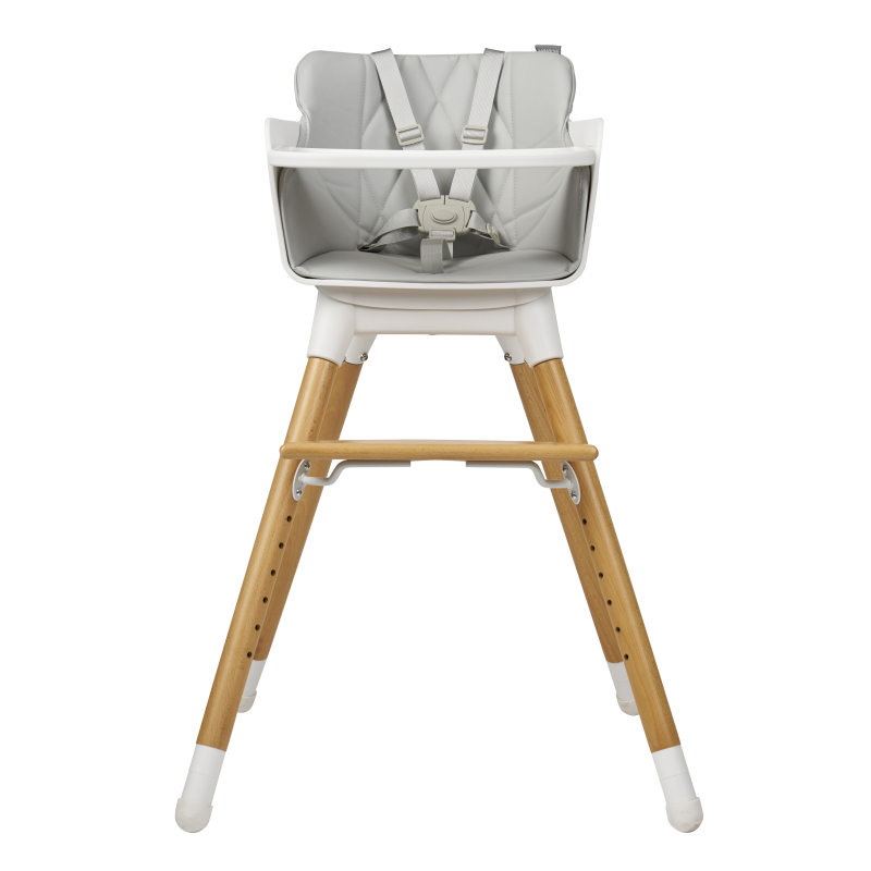 E-shop BabaBing Una jedálenská stolička, White / Grey