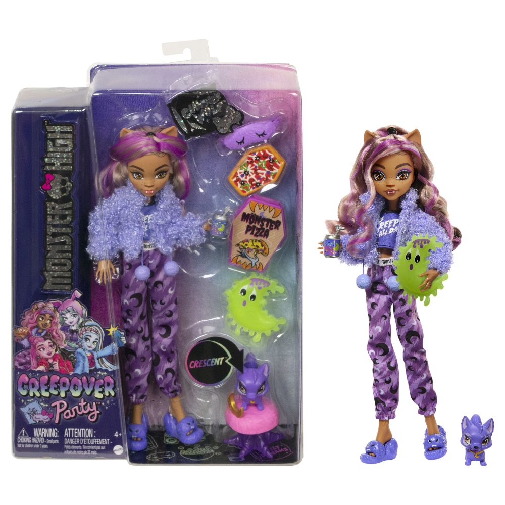 E-shop Mattel Monster High CREEPOVER party bábika - CLAWDEEN