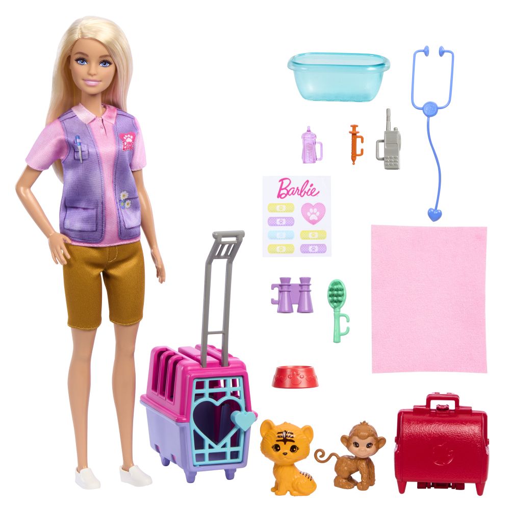 E-shop Mattel BRB BÁBIKA ZACHRAŇUJE ZVIERATÁ - BLONDÍNKA