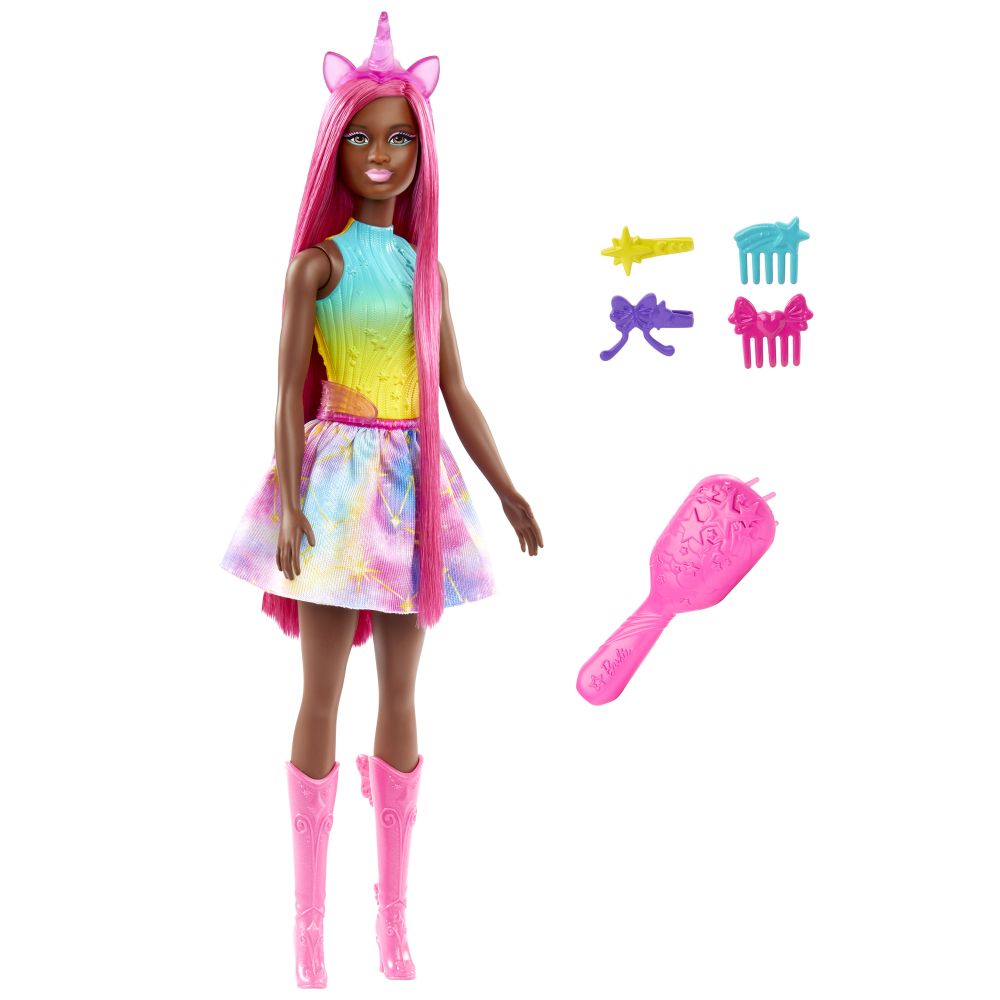E-shop Mattel Barbie rozprávková bábika s dlhými vlasmi - VÍLA JEDNOROŽEC