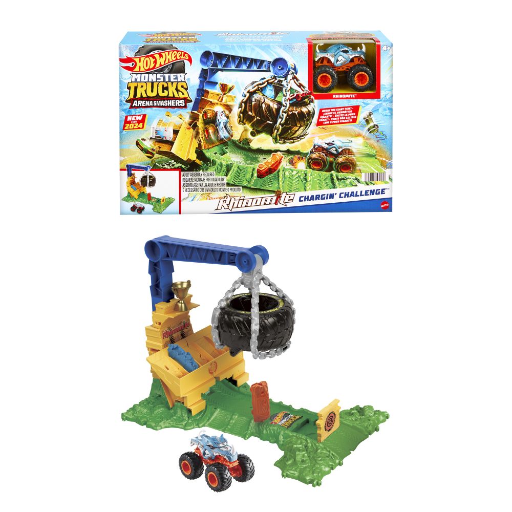 E-shop Mattel HW MONSTER TRUCKS ARÉNA: VÝZVA PRE RHINOMITA HERNÝ SET