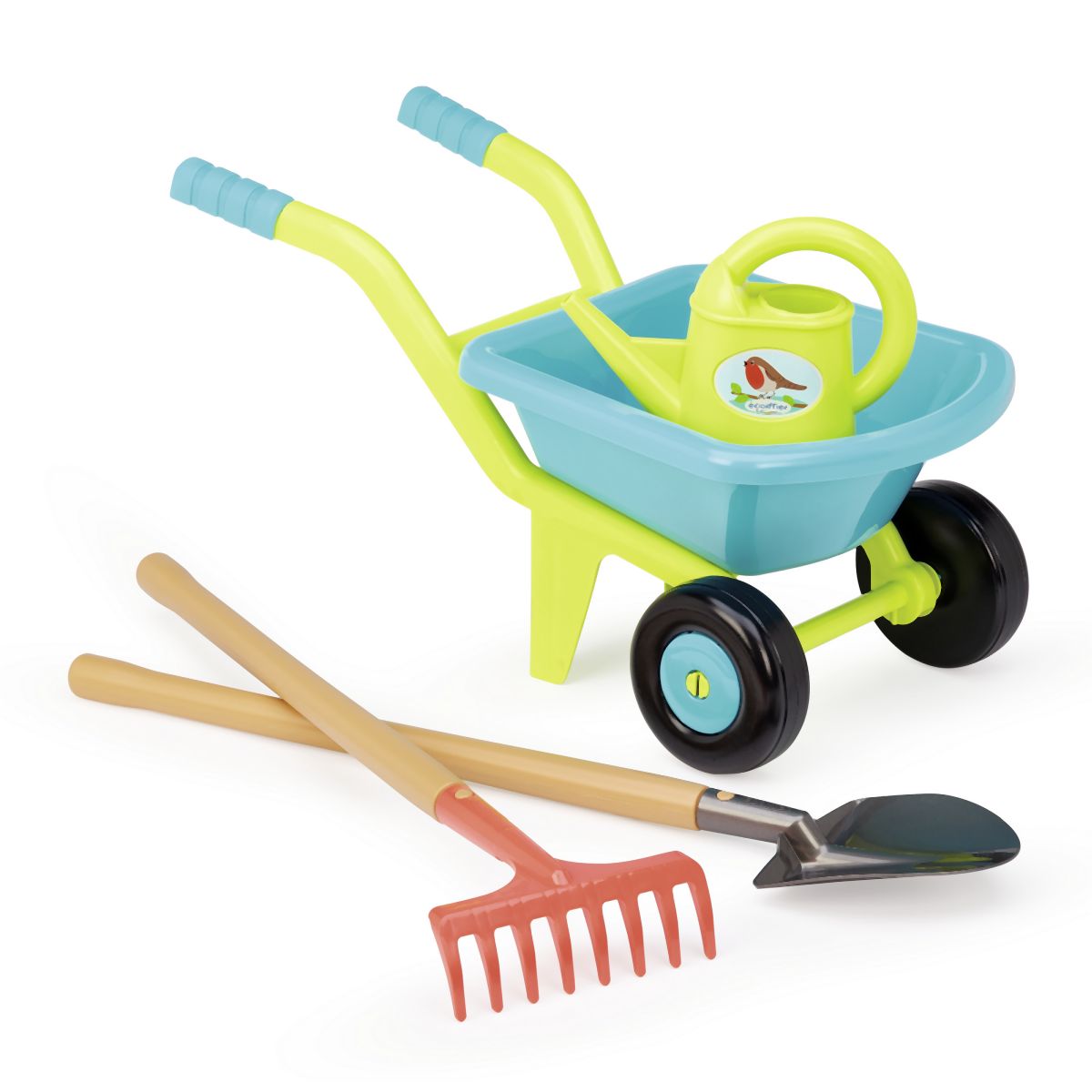 E-shop Ecoiffier Záhradné koliesko Deluxe (s 2 kolieskami), prísl.