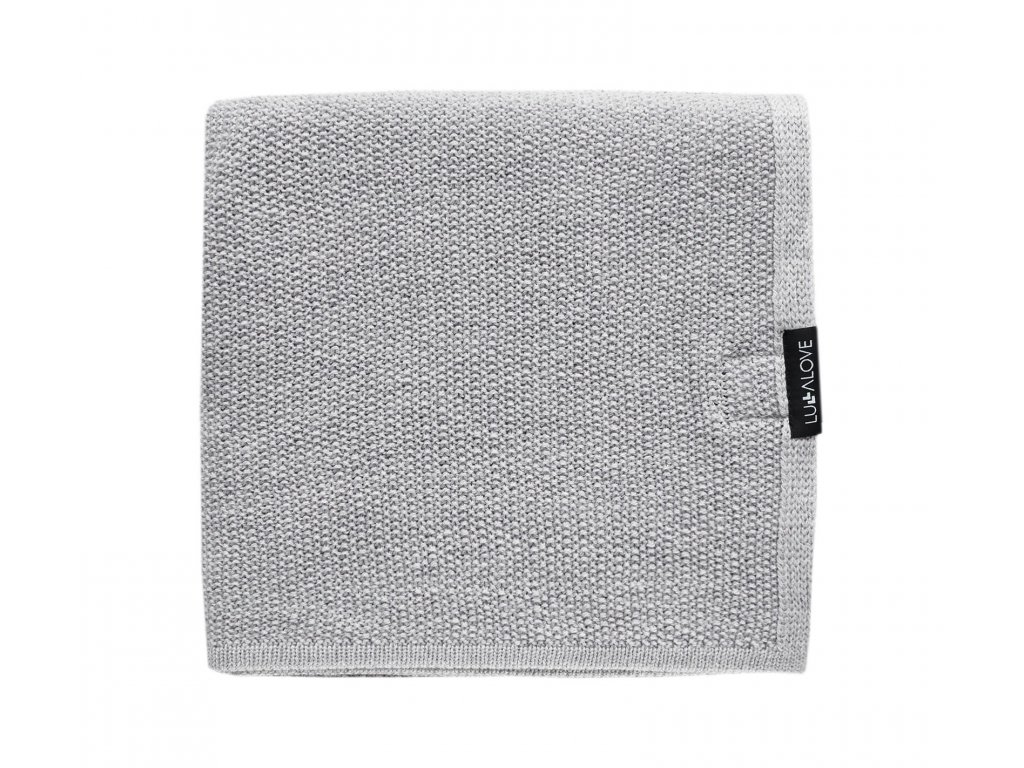 E-shop Lullalove Ľahká dečka z vlny Merino - Premium 90x100cm, šedá
