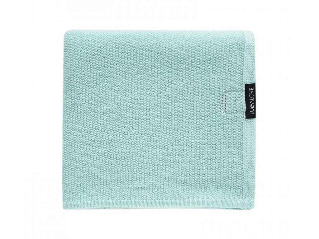 E-shop Lullalove Ľahká dečka z vlny Merino - Premium 90x100cm, mäta