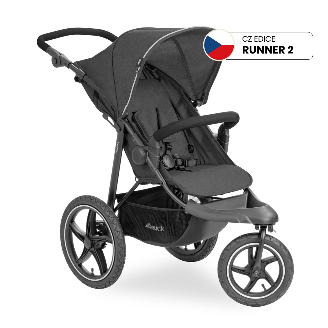 E-shop Hauck Kočík športový Runner 2 CZ EDICE Melange grey