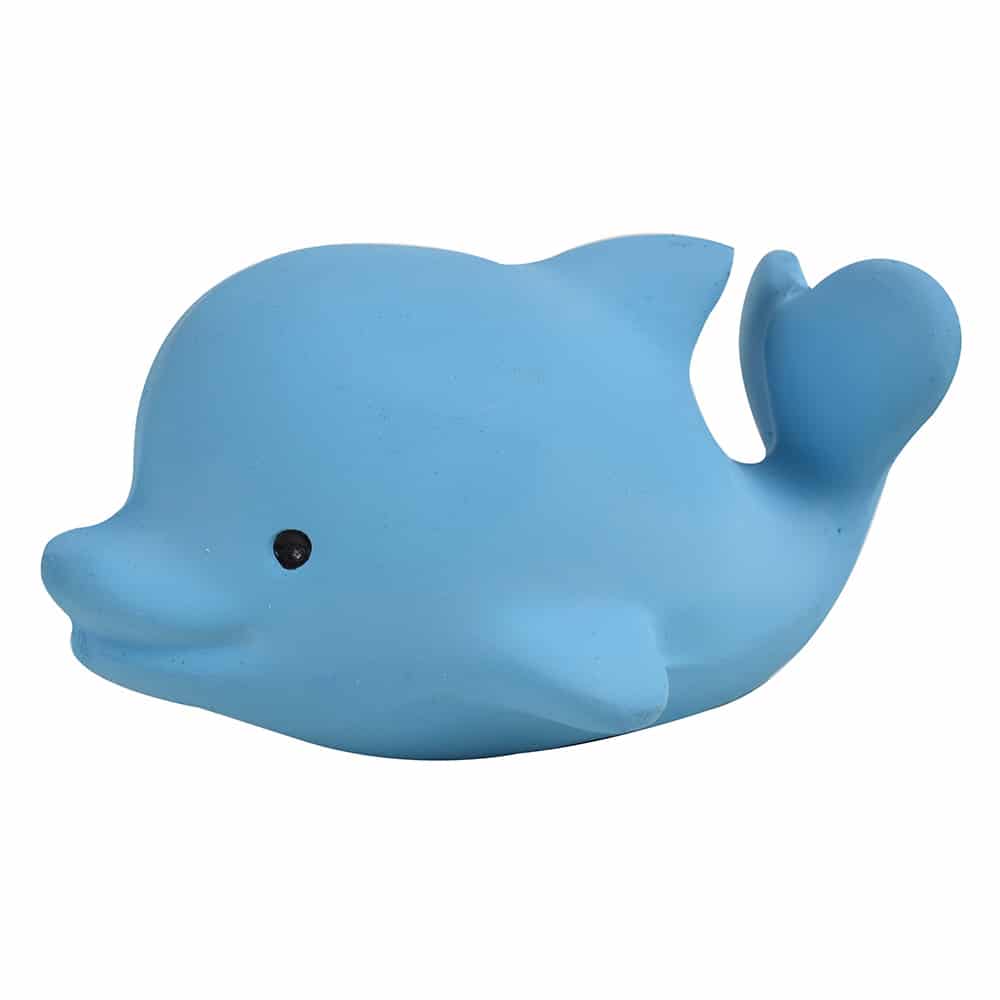 E-shop Tikiri Ocean Buddies - hrkálka a hryzátko z prírodnej gumy,Delfín