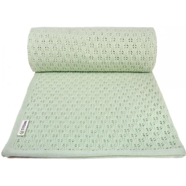 E-shop T-Tomi Pletená deka summer, mint