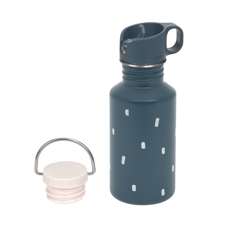 E-shop Lässig KIDS LÄSSIG Bottle Stainless Steel Happy Prints midnight blue
