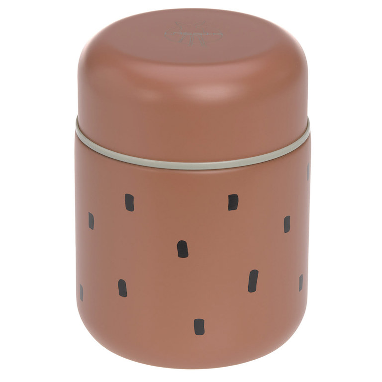E-shop Lässig KIDS LÄSSIG Food Jar Medium Happy Prints caramel