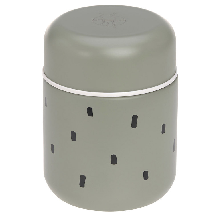 E-shop Lässig KIDS LÄSSIG Food Jar Medium Happy Prints light olive