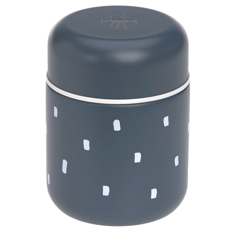 E-shop Lässig KIDS LÄSSIG Food Jar Medium Happy Prints midnight blue