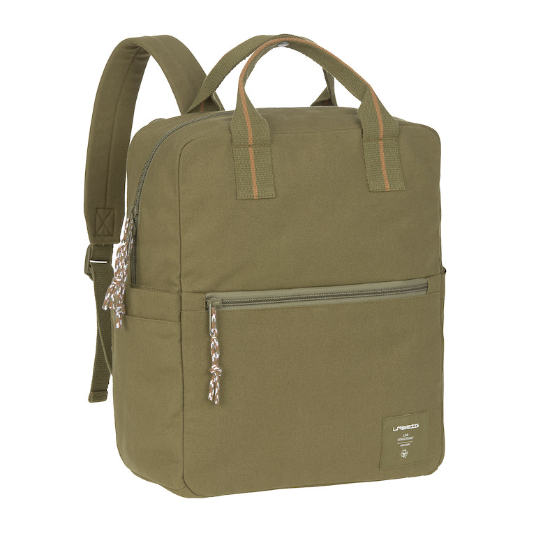 E-shop Lässig FAMILY LÄSSIG Green Label Little One & Me Square Backpack Big Gots 2025 olive