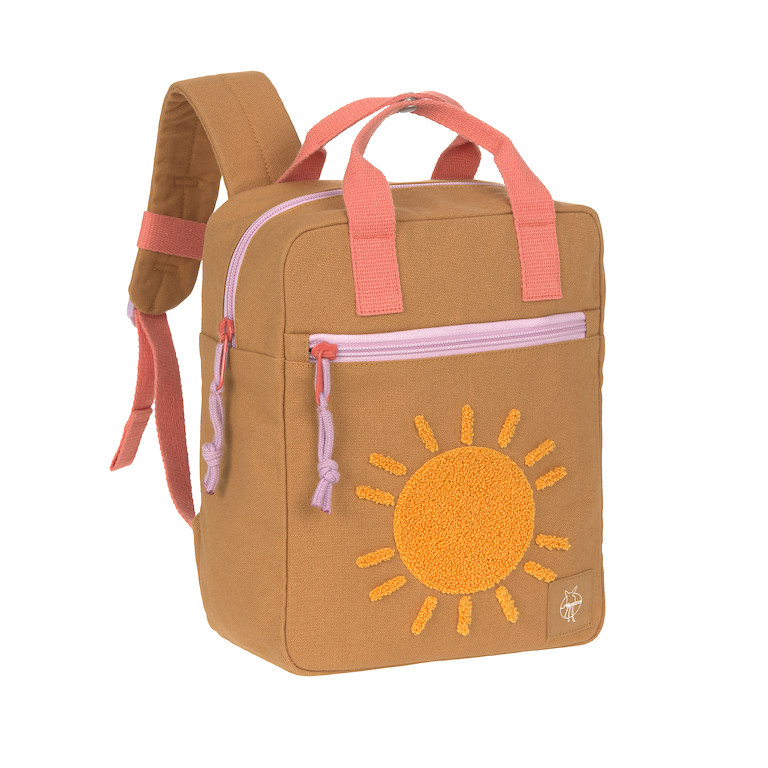 E-shop Lässig KIDS LÄSSIG Green Label Little One & Me Square Backpack Small Gots 2025 caramel