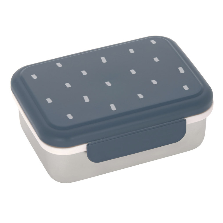 E-shop Lässig KIDS LÄSSIG Lunchbox Stainless Steel Happy Prints midnight blue