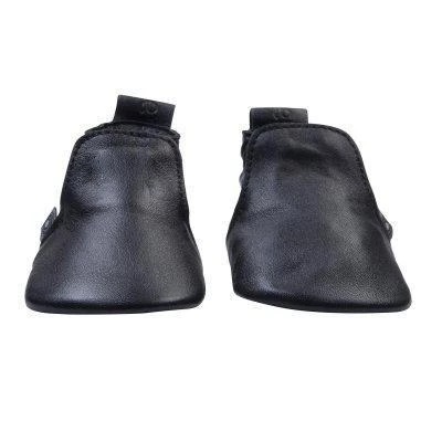 E-shop Kožené capáčky Stepper Basic Lodger Black 15-18M