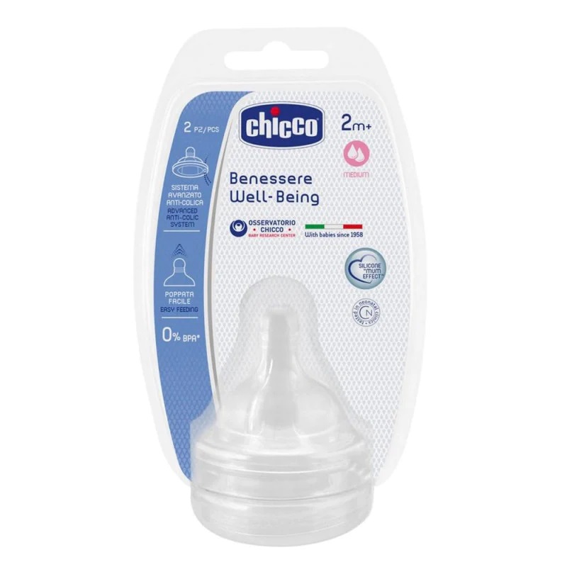 E-shop CHICCO Well Being Silikónový cumlík +2 mesiace